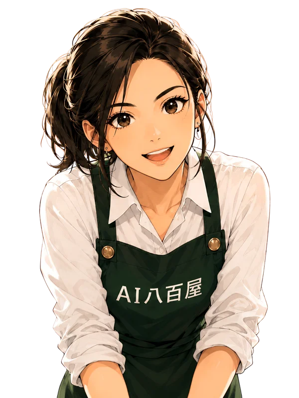 AI八百屋の店員さんのイラスト
